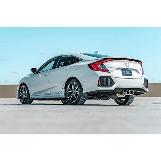 Remark 2017 Civic Si 4 Door Sedan Cat Back Exhaust w/Stainless Double Wall Tip (Not Resonated)
