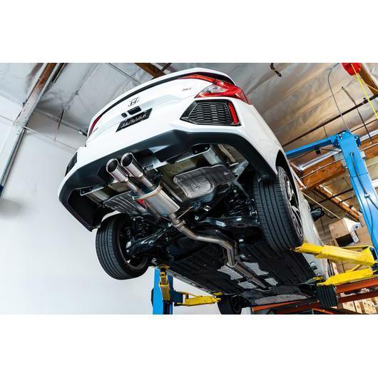 Remark 2017 Civic Si 4 Door Sedan Cat Back Exhaust w/Stainless Double Wall Tip (Not Resonated)