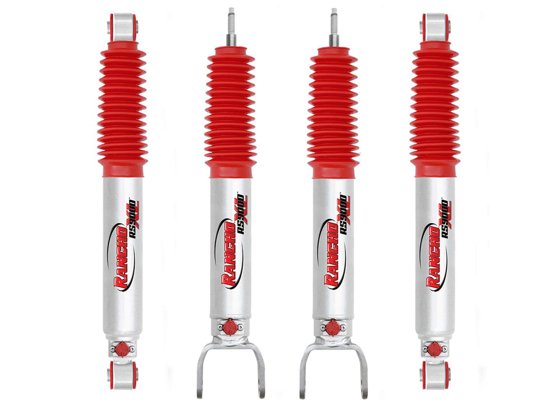 Rancho RS9000XL Adjustable Shocks Set w/4" lift - 2000-2006 GMC Yukon RWD