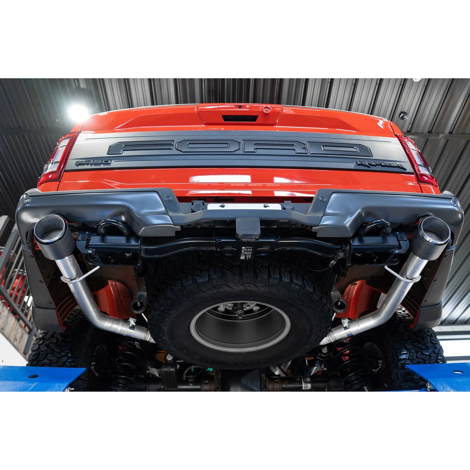 MBRP 2021+ Ford F-150 Raptor Axle-Back Dual Rear Exit T304 Performance Exhaust Sys