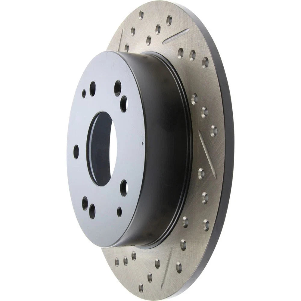 StopTech 02-06 Acura RSX Incl. Type S / 97-01 Integra Type R Slotted & Drilled Right Rear Rotor