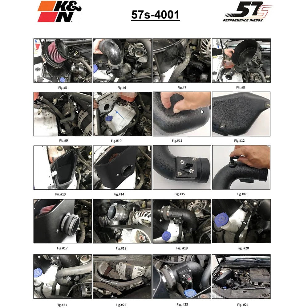 K&N 11-19 Ford Ranger 3.2L L5 Diesel Performance Air Intake System