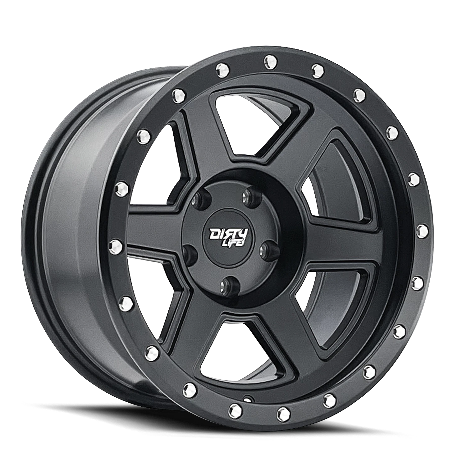 Dirty Life 9315 Compound 17x9 / 6x139.7 BP / -12mm Offset / 106mm Hub Matte Black Wheel