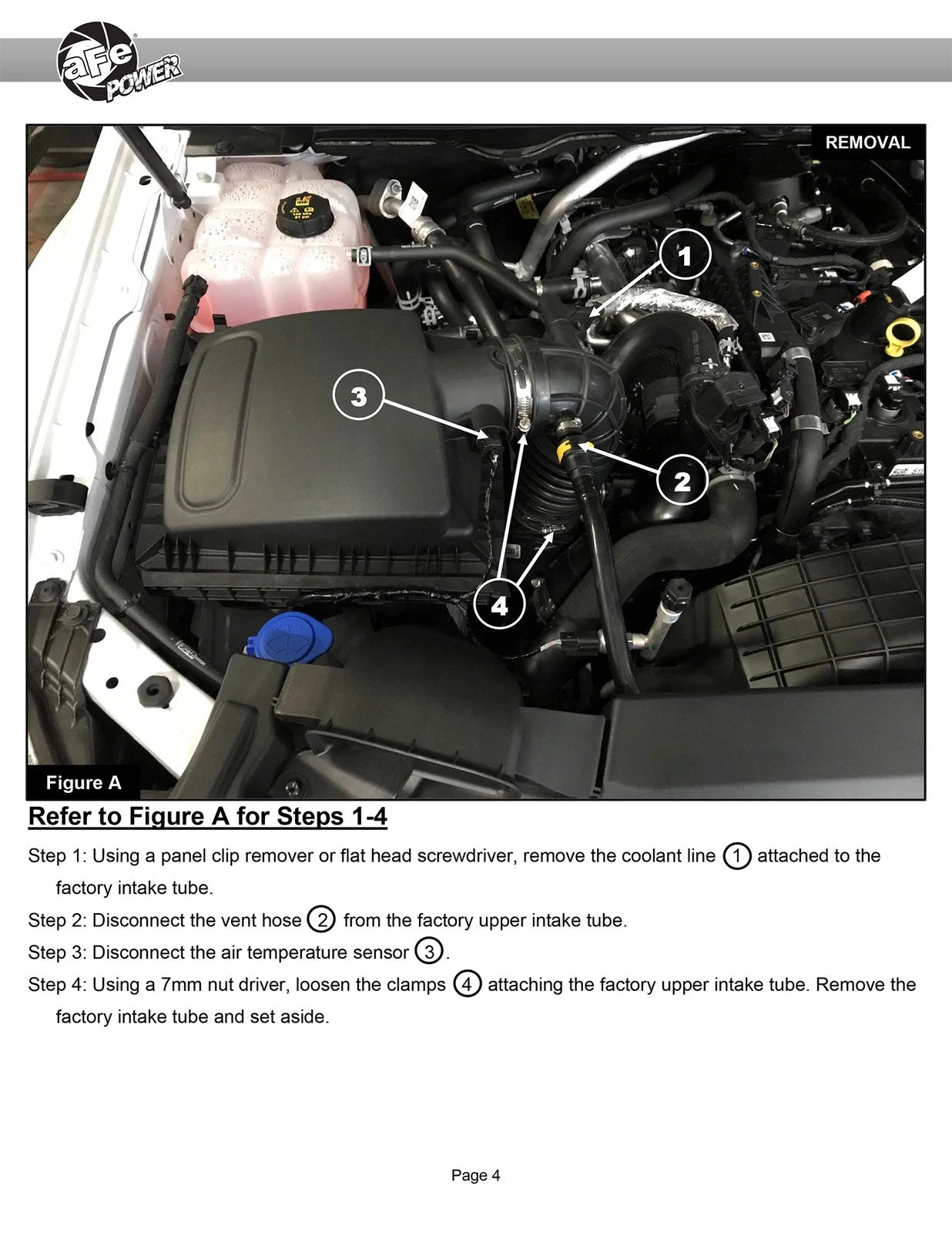 aFe Rapid Induction Cold Air Intake System w/Pro 5R Filter 19-20 Ford Ranger L4 2.3L (t)