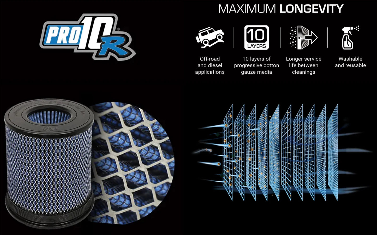 aFe Momentum HD PRO 10R Stage-2 Si Intake 05/07-10 GM Diesel Trucks V8-6.6L (td) LMM