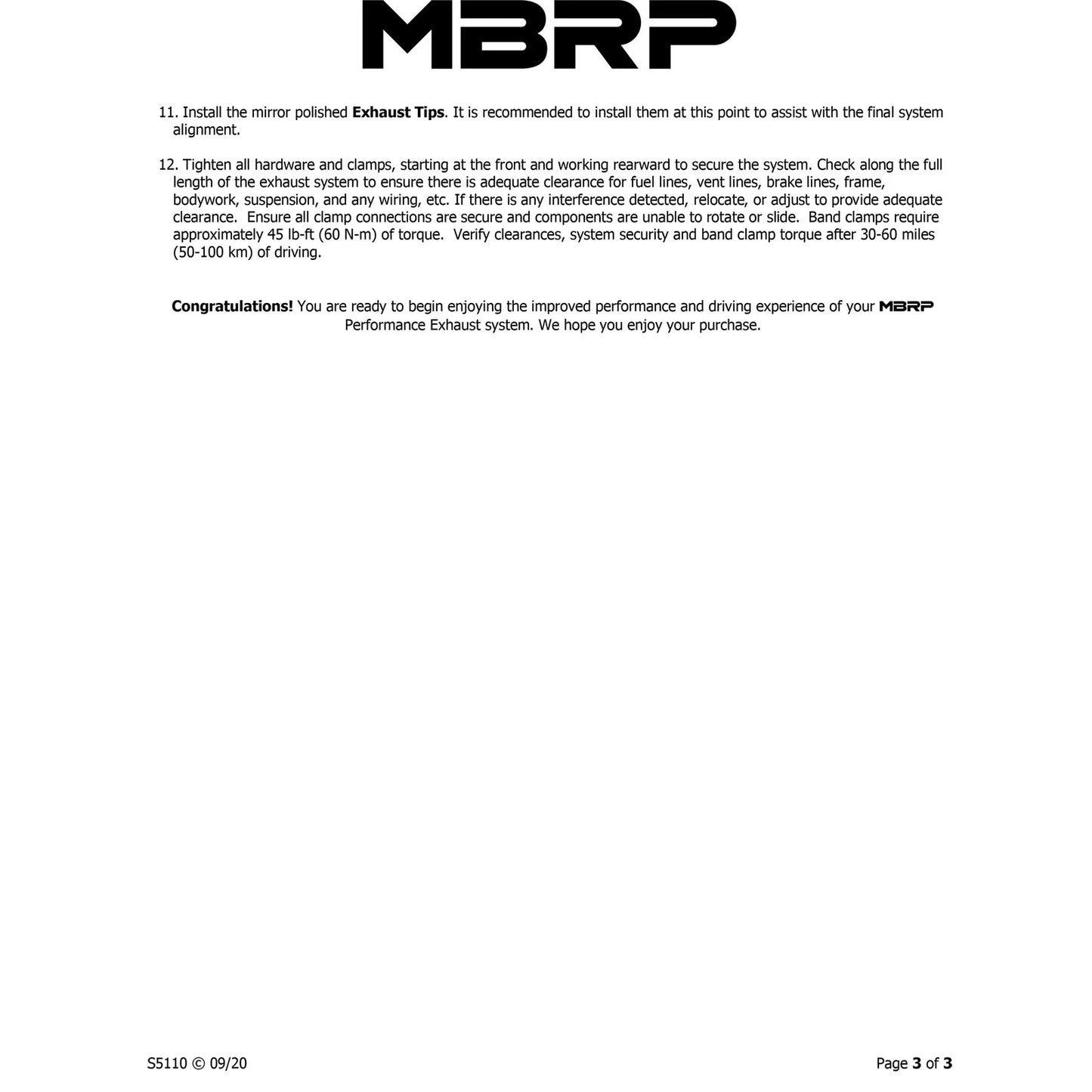 MBRP 2003 Dodge Ram Hemi 1500 5.7L SC/CC-SB Cat Back Dual Split Side