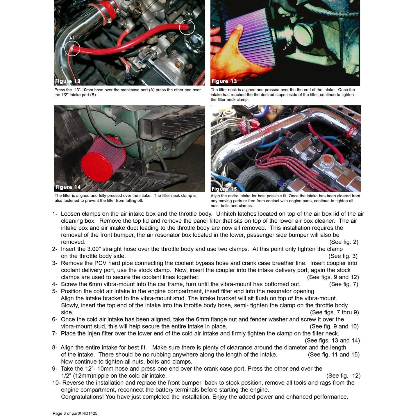 Injen 97-01 Integra Type R Black Cold Air Intake *Special Order*