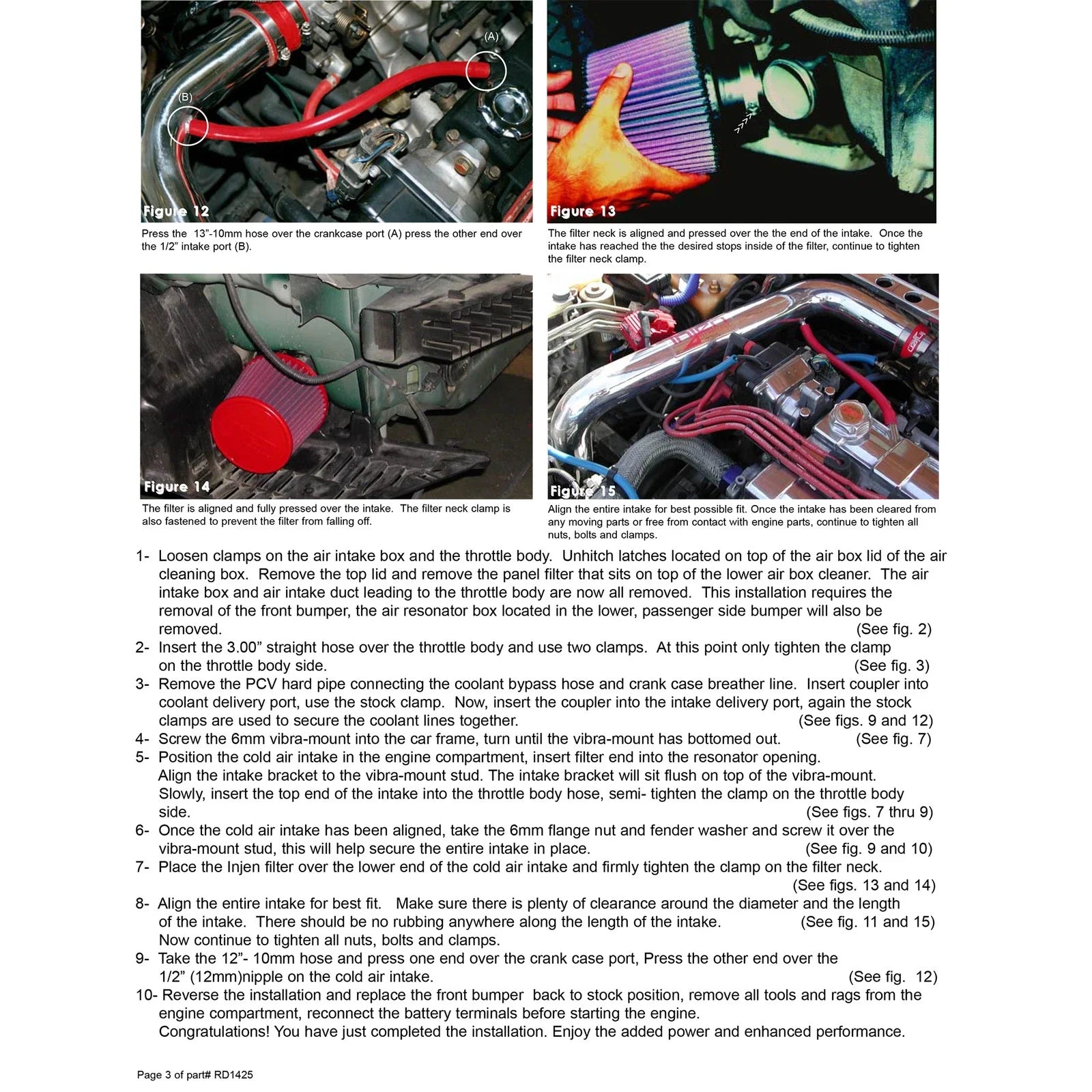 Injen 97-01 Integra Type R Black Cold Air Intake *Special Order*