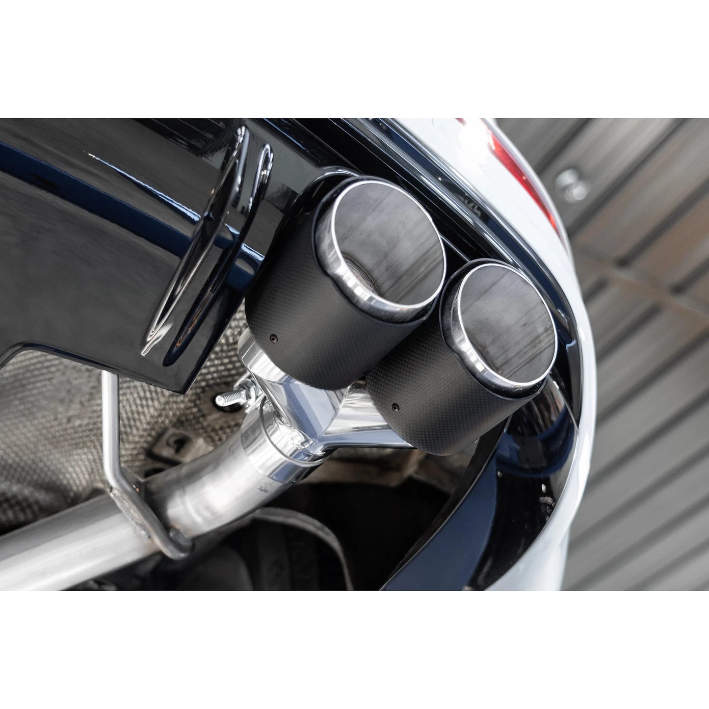 MBRP 14-17 Audi SQ5 3.0T Dual Rear Exit Axle Back w/ Quad Carbon Fiber Tips - T304