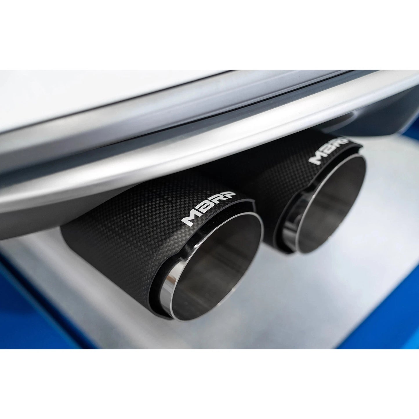 MBRP 15-18 Audi S3 SS 3in Quad Split Rear Exit w/ Carbon Fiber Tips - T304