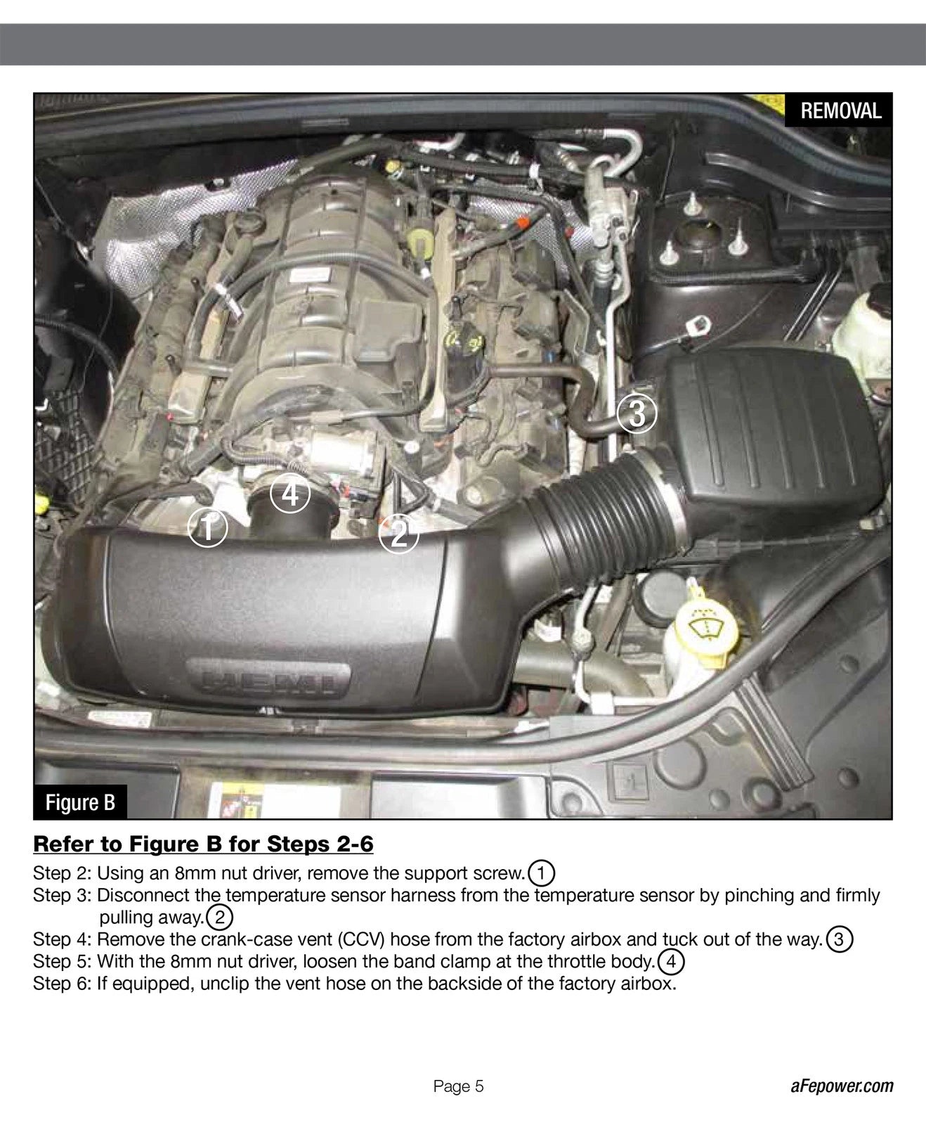 aFe Magnum FORCE Pro Dry S Cold Air Intake System 11-19 Jeep Grand Cherokee (WK2) V8-5.7L