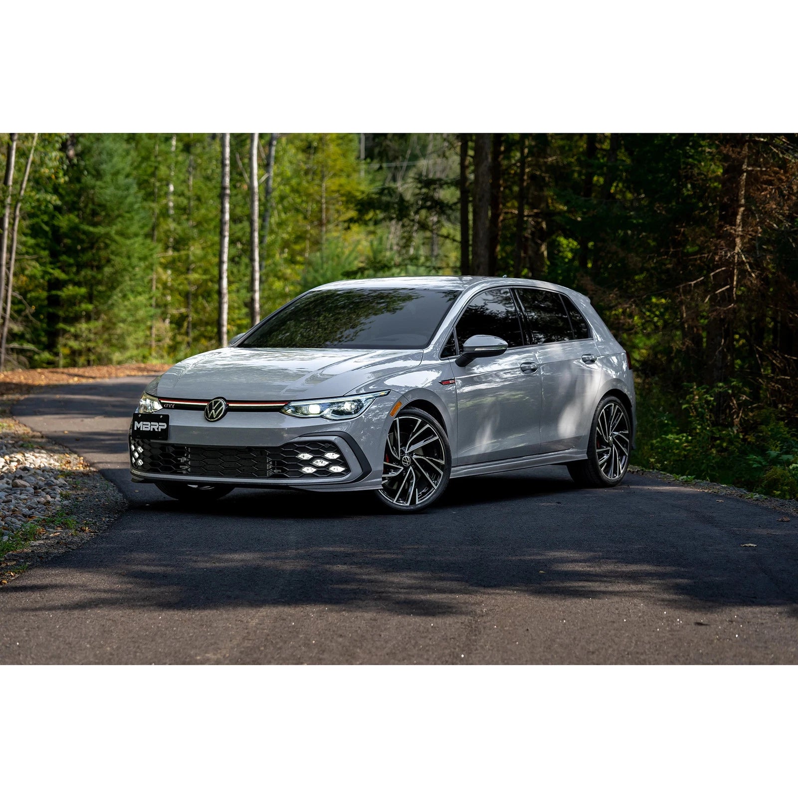MBRP 2022 VW Golf GTI MK8 T304 SS 3in Cat-Back Exhaust 2.5in Dual Split Rear w/ Carbon Fiber Tips