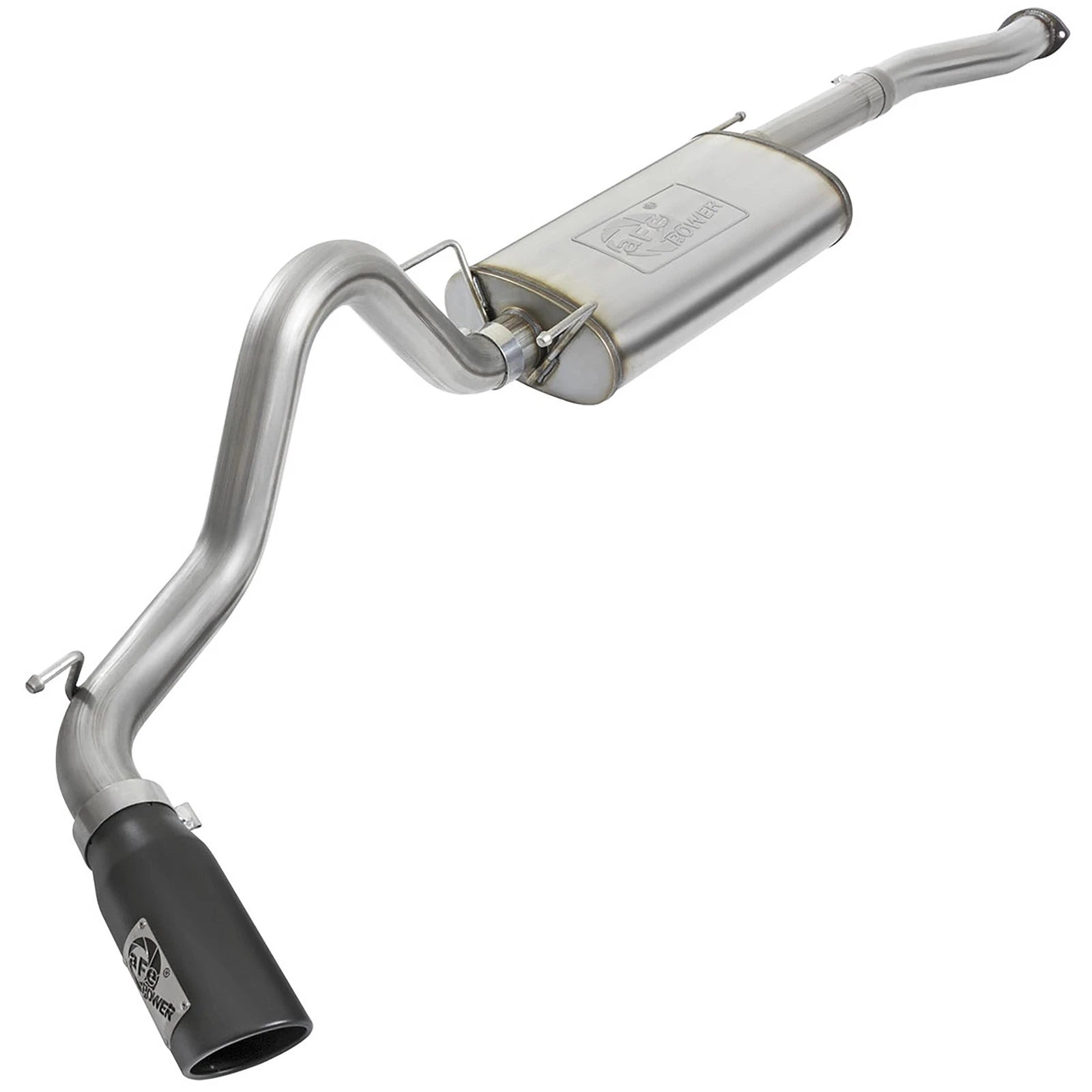 aFe MACHForce XP Cat-Back SS w/Black Tips 16 Toyota Tacoma V6-3.5L