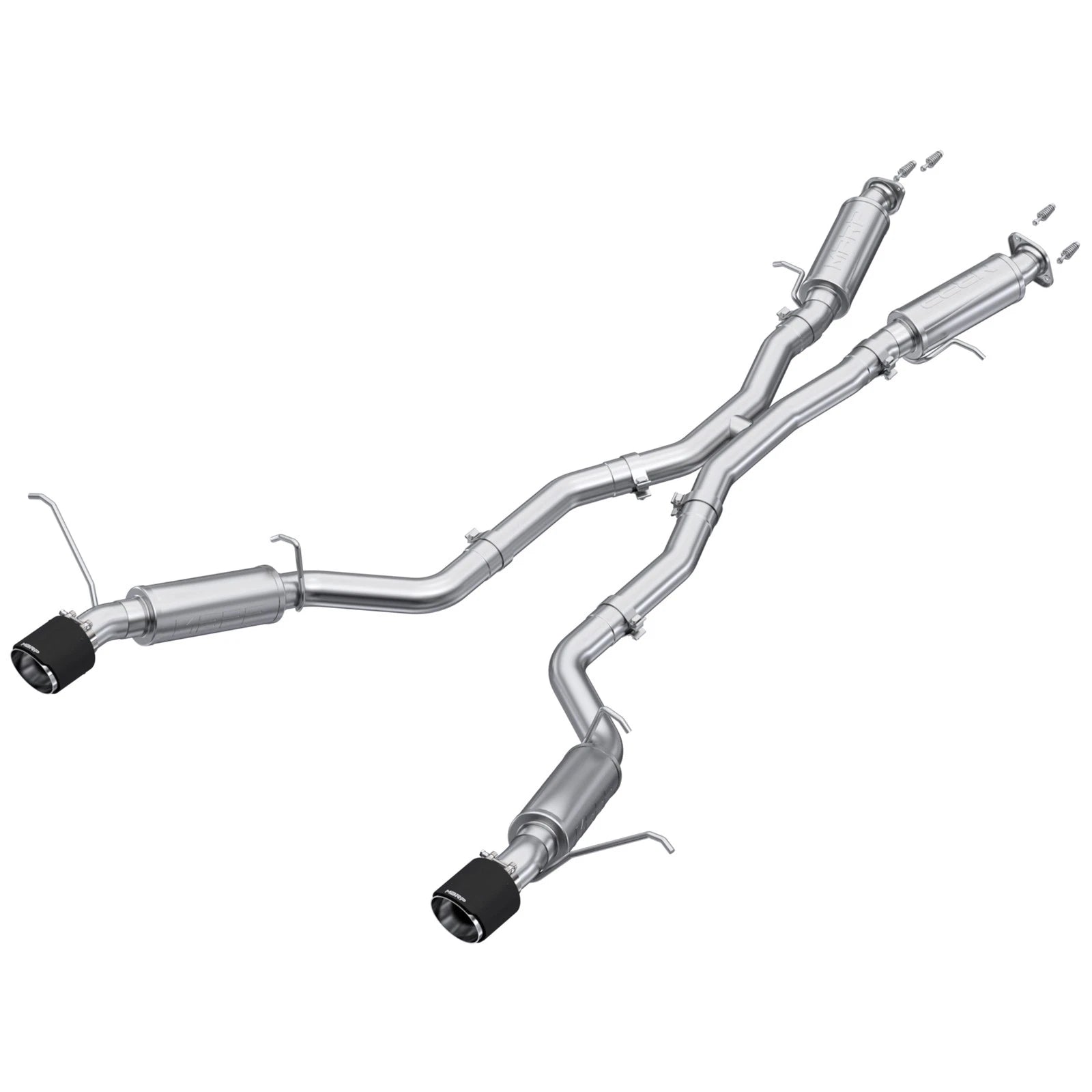 MBRP 2012+ Jeep Grand Cherokee SRT 6.4L 3in Dual Rear Exit T304SS Catback Exhaust - CF Tips