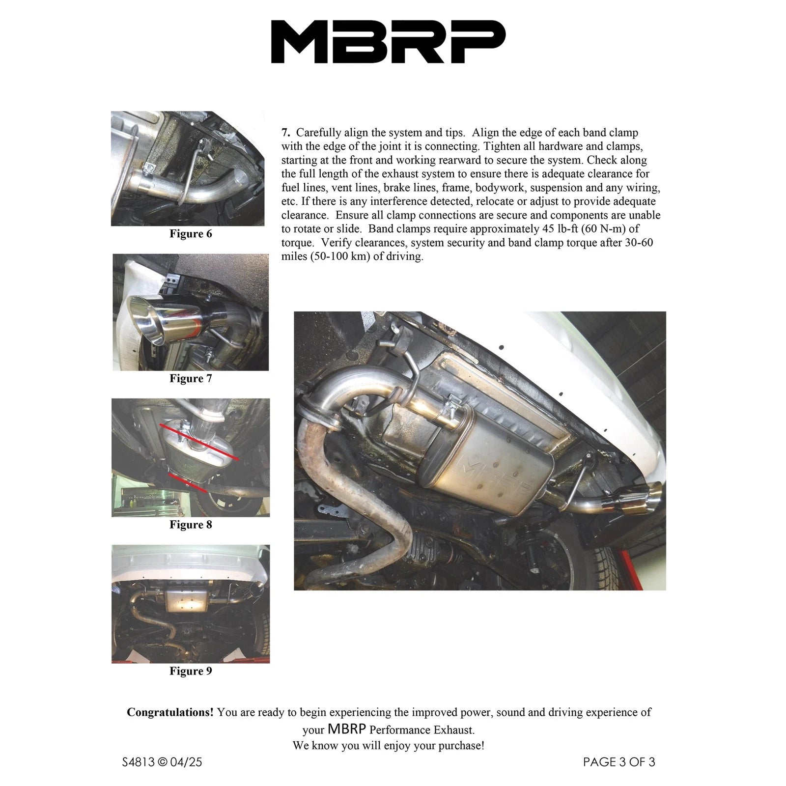 MBRP 18-23 Subaru Crosstrek 2.0L/2.5L T304 SS 2.5in Single Rear Exit Axle-Back Exhaust System