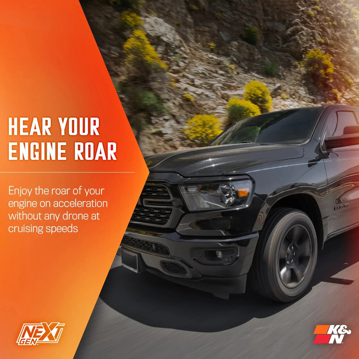 K&N 19-24 Dodge Ram 1500 (5.7L V8) NextGen Cold Air Intake