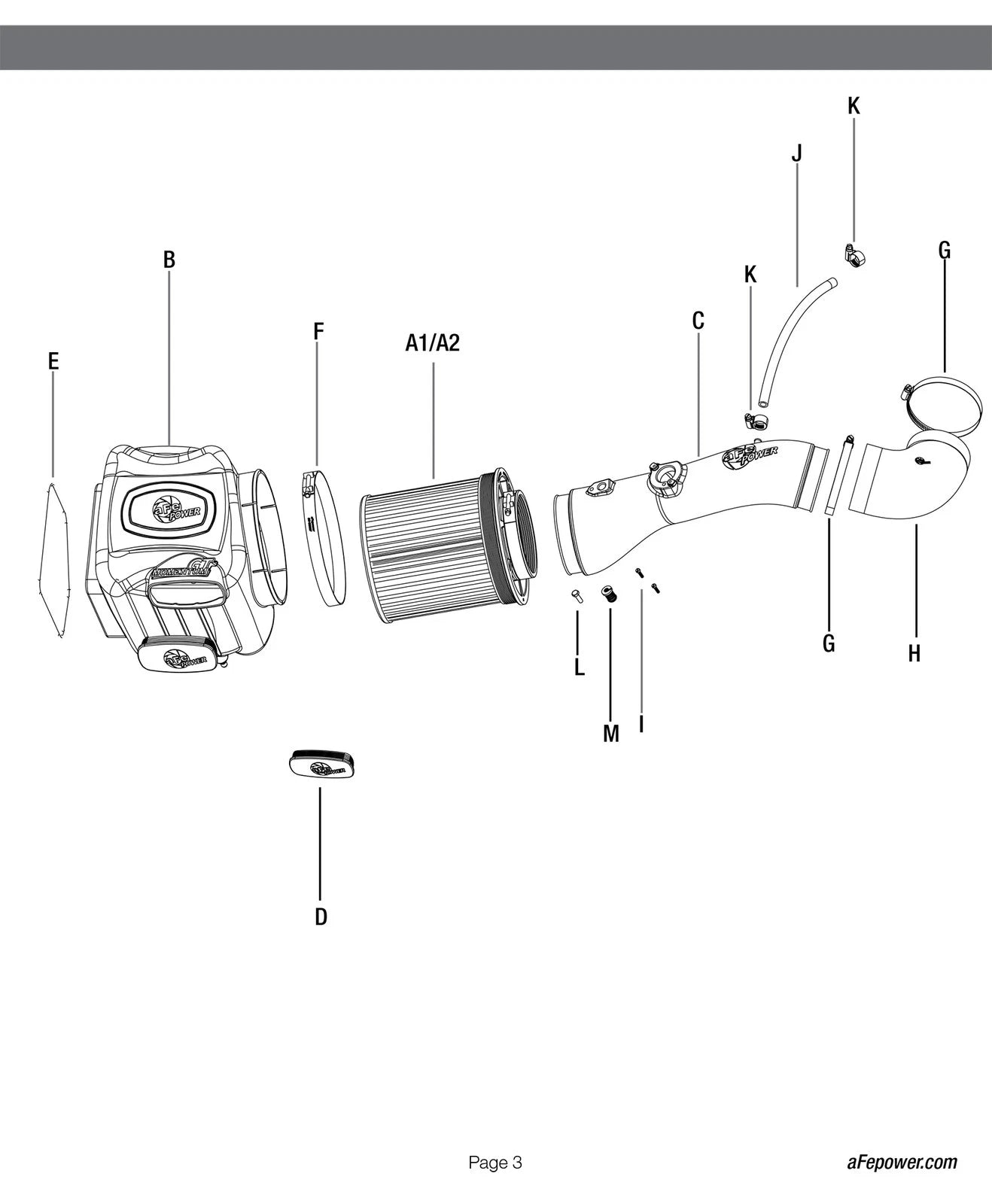aFe Momentum GT PRO DRY S Stage-2 Intake System 09-16 GM Silverado/Sierra 2500/3500HD 6.0L V8