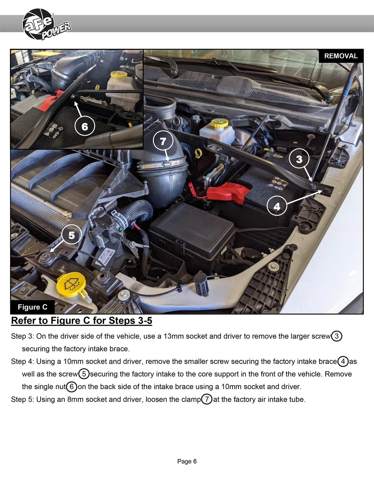 aFe 21-23 Ram 1500 TRX HEMI V8 6.2L (sc) Super Stock Induction System w/ Pro 5R Filters