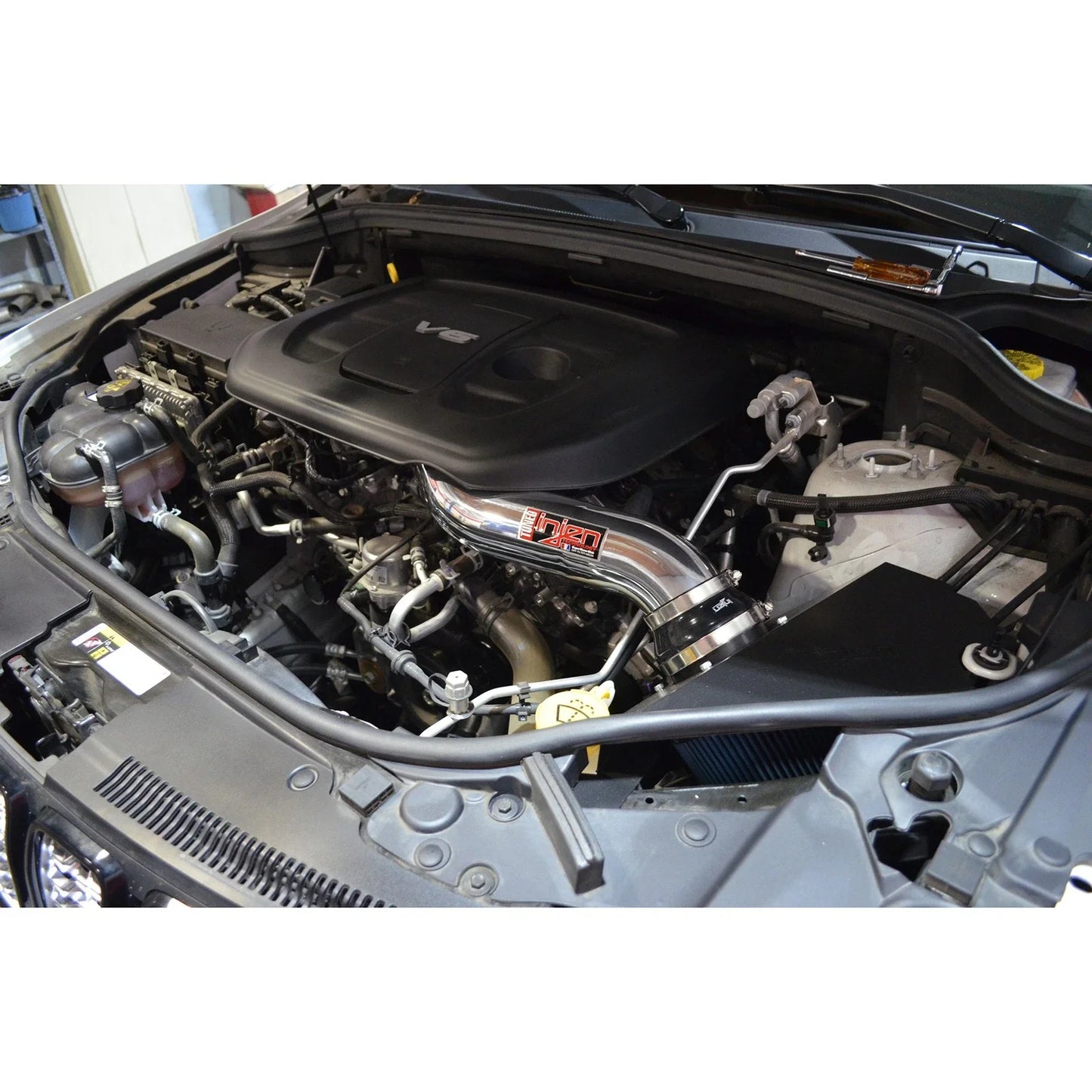 Injen 16-20 Dodge Durango / Jeep Grand Cherokee 3.6L V6 Wrinkled Black PF Short Ram Cold Air Intake