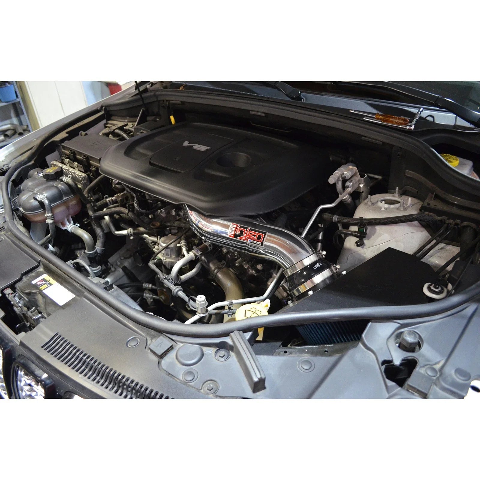 Injen 16-20 Dodge Durango / Jeep Grand Cherokee 3.6L V6 Wrinkled Black PF Short Ram Cold Air Intake