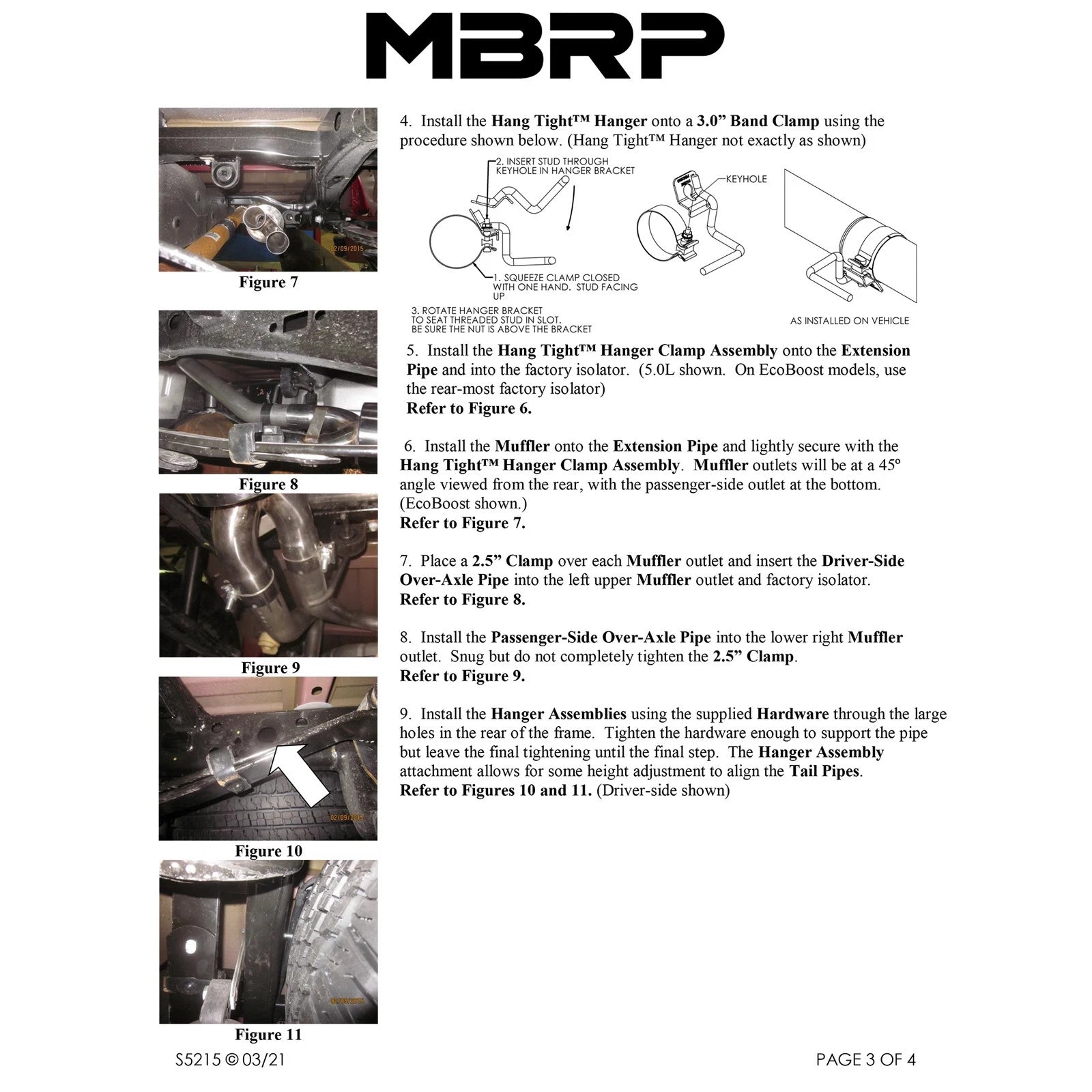 MBRP 2021+ F-150 2.7L/ 3.5L Ecoboost, 5.0L 3in Cat Back 2.5in Dual Split Rear