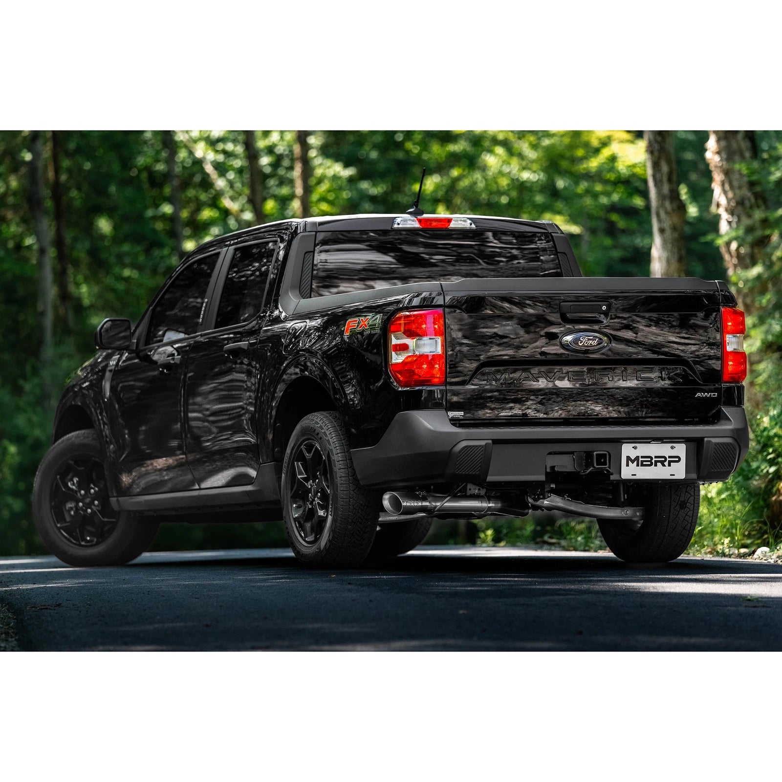 MBRP 2022+ Ford Maverick T304 4in OD Tip Single Side Exit 3in Cat Back Exhaust