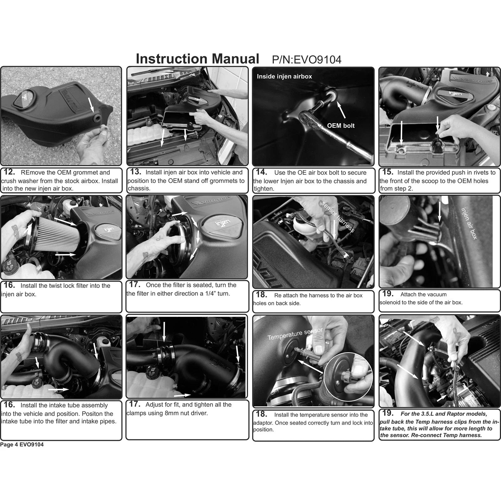 Injen 2015+ Ford F-150 3.5L V6 EcoBoost Oiled Evolution Intake
