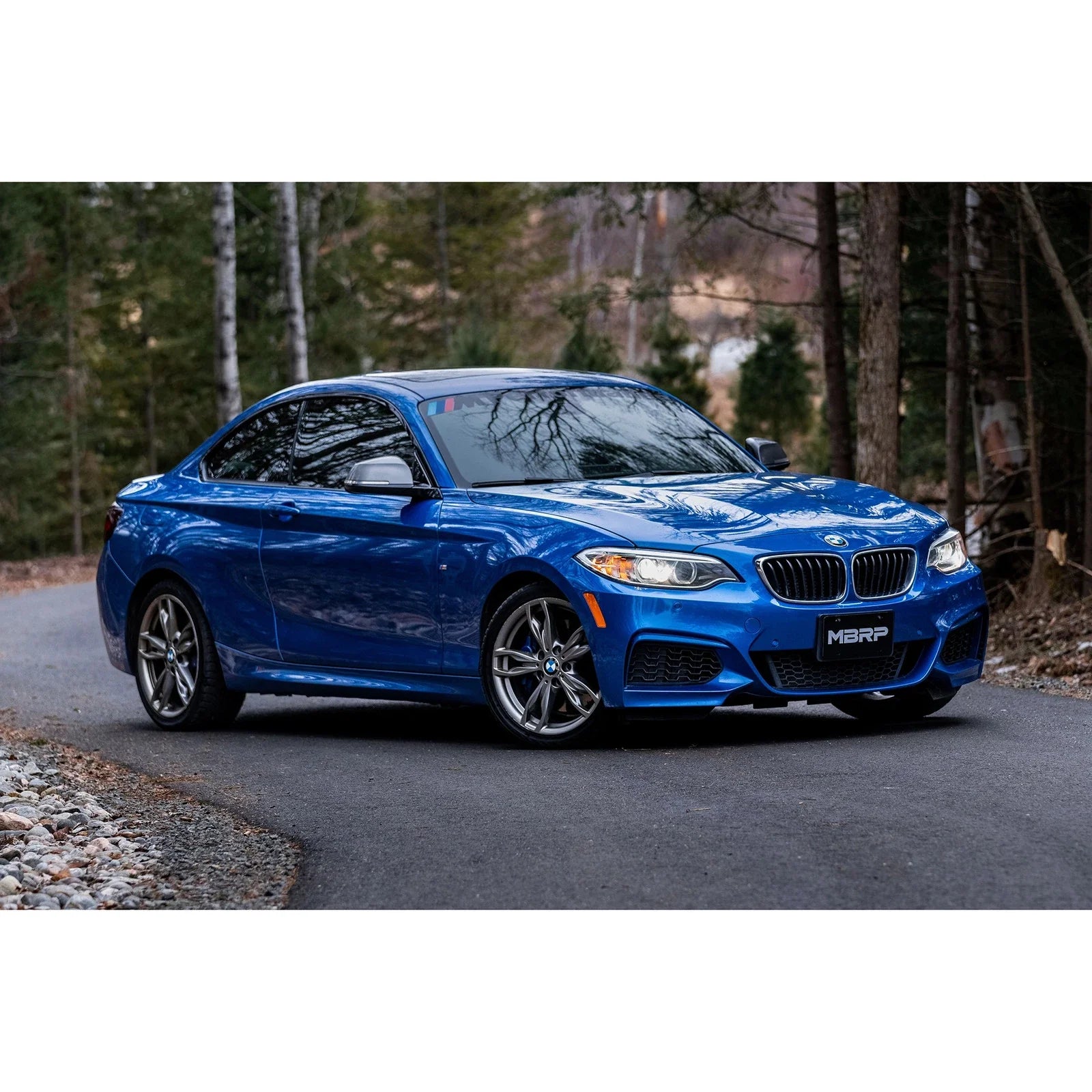 MBRP 17-21 BMW M240I 3.0L 3in Axle Back Dual Rear Exit w/ T304 SS Carbon Fiber Tips (Street Version)