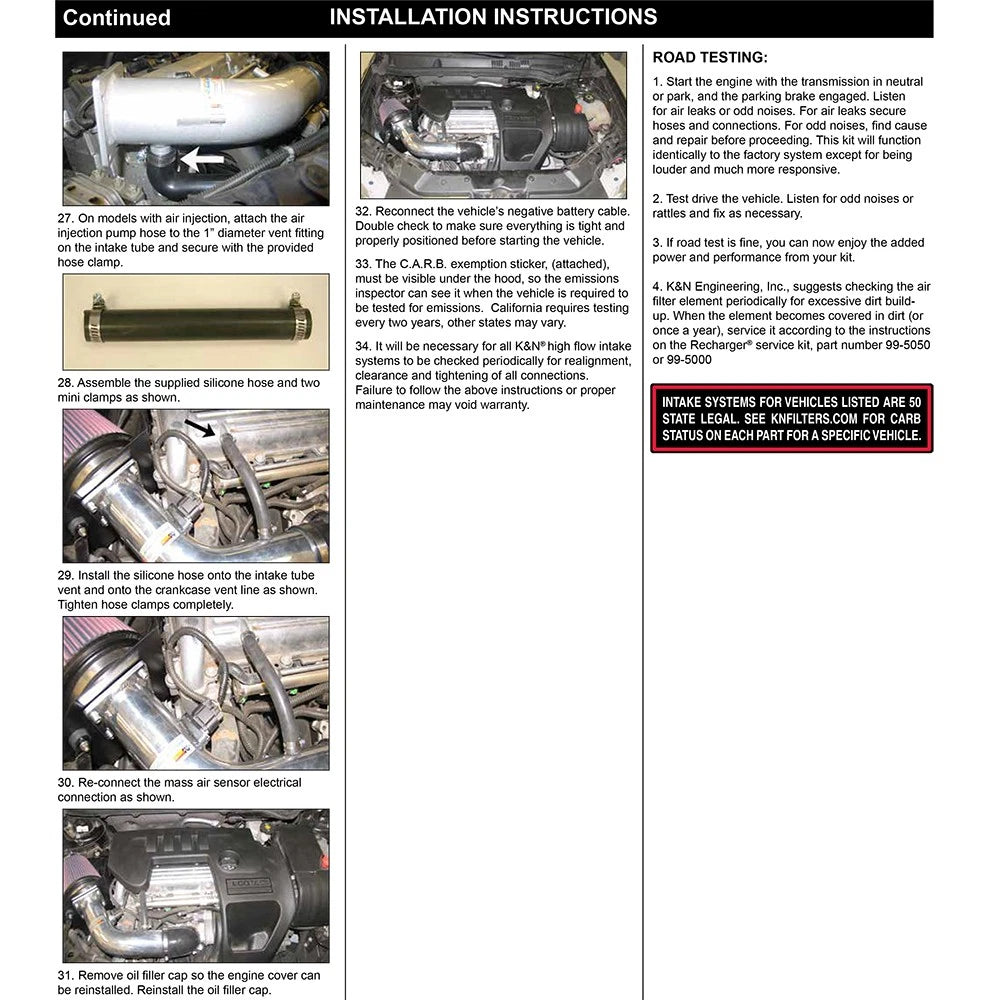 K&N 05-09 Chevy Cobalt 2.2L Silver Typhoon Short Ram Intake