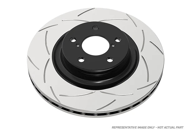 DBA 08-15 Mitsubishi EVO X Street T2 Slotted Rear Brake Rotor