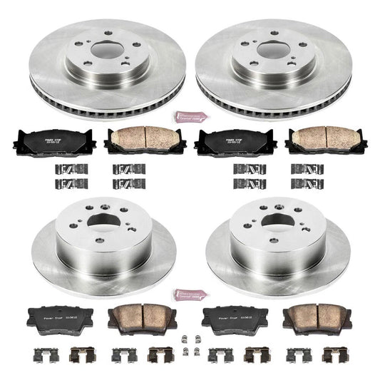 Power Stop 07-12 Lexus ES350 Front & Rear Autospecialty Brake Kit