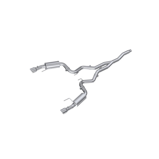 MBRP 15-18 Ford Mustang EcoBoost 2.3L Alum 3in Cat Back Dual Split Rear Exit (Street Version)