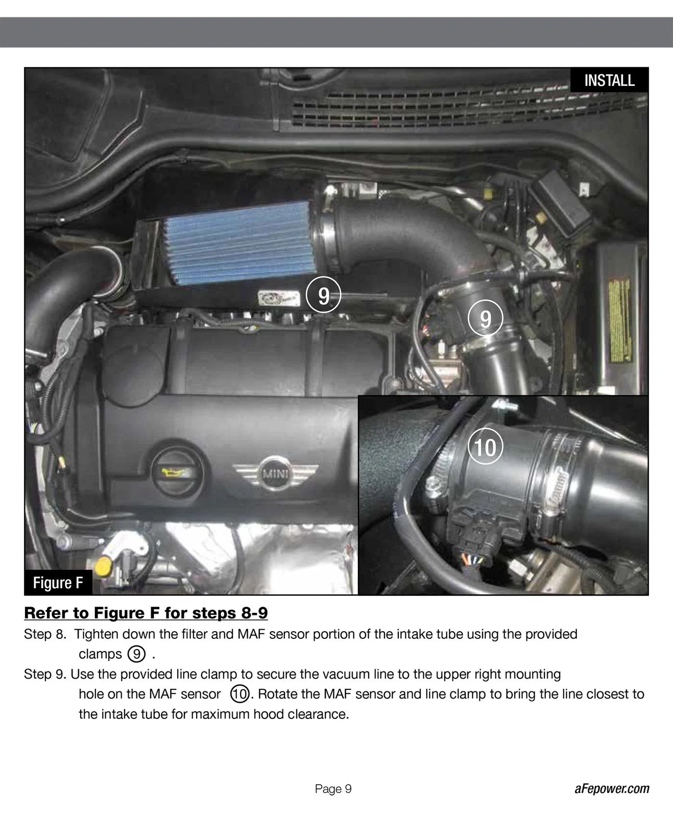 aFe MagnumFORCE Intakes Stage-2 Pro Dry S 10-15 Mini Cooper Countryman S 1.6L (T)