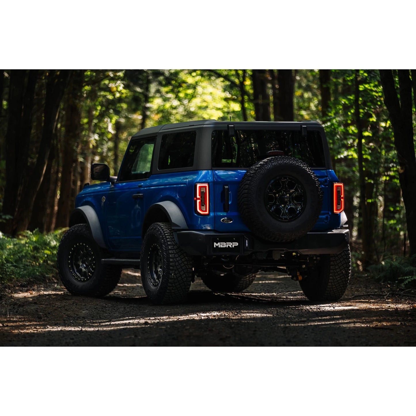MBRP 2021-2023 Ford Bronco 2.3L/2.7L Aluminized Steel 3in Cat-Back, Single High Clearance Rear Exit