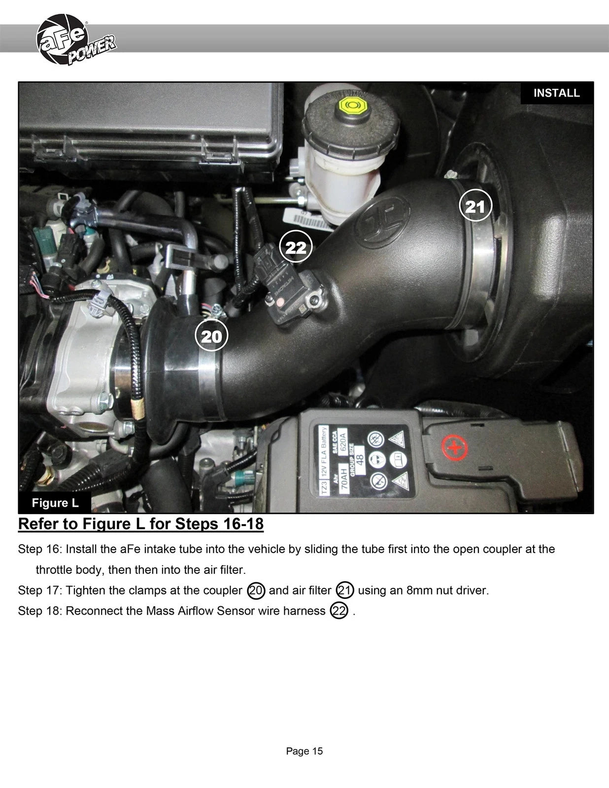 aFe Takeda Momentum Pro Dry S Cold Air Intake System 17-19 Honda Ridgeline V6-3.5L