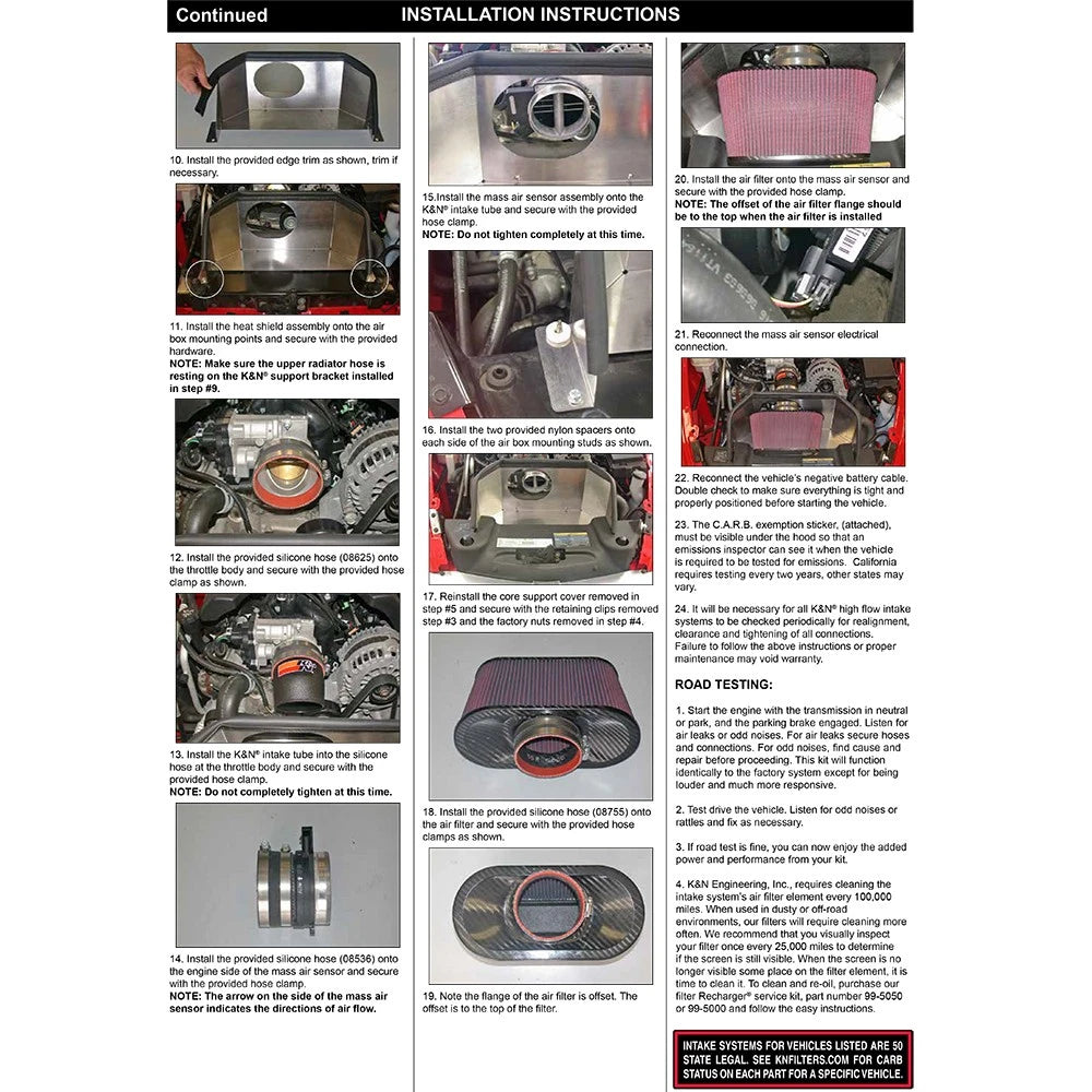 K&N Performance Intake Kit FIPK; CHEVROLET SSR, V8-5.3L, 2003-04