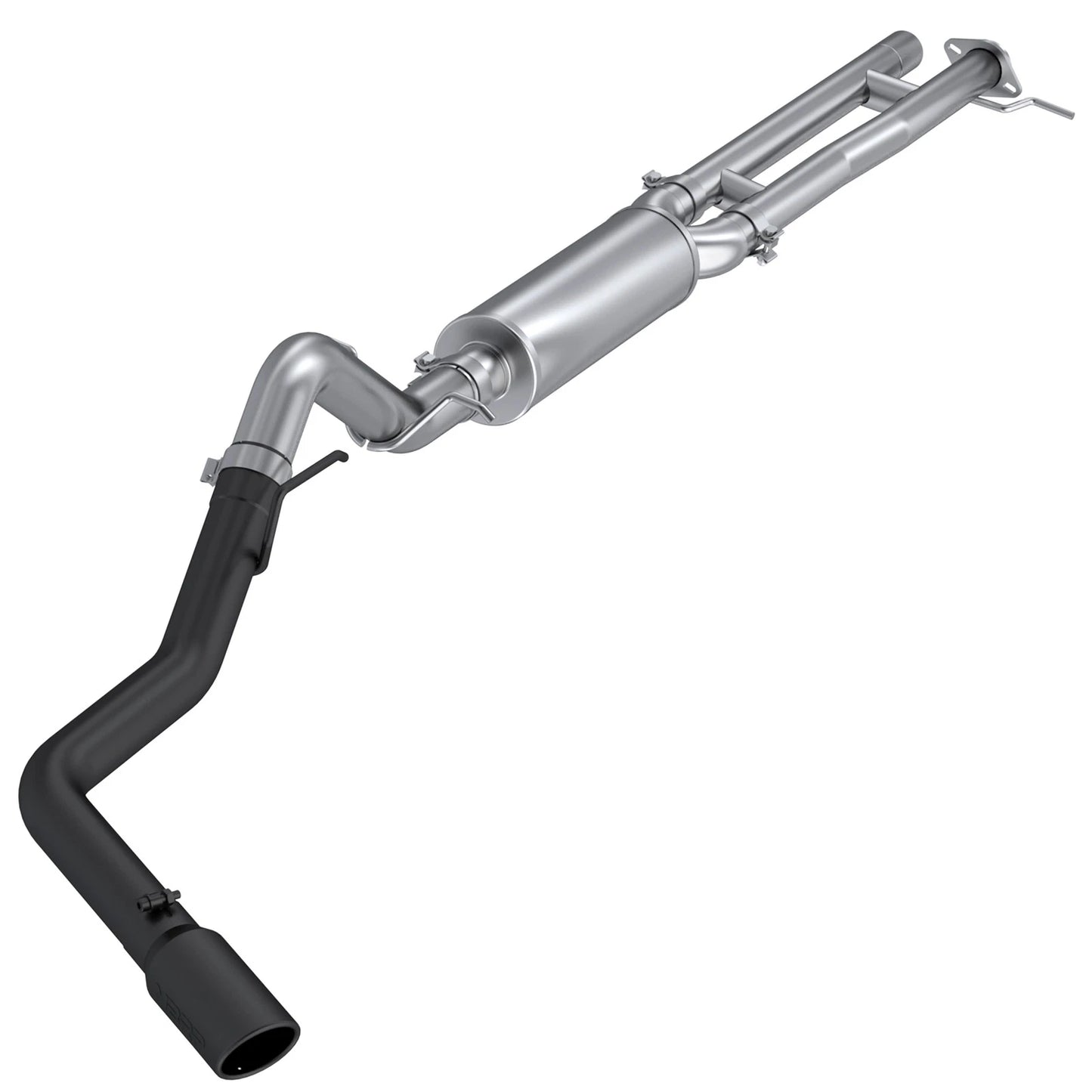 MBRP 2024+ Ford Ranger 2.7L 2.5 into 3in Single Side Exit Cat Back - BLK