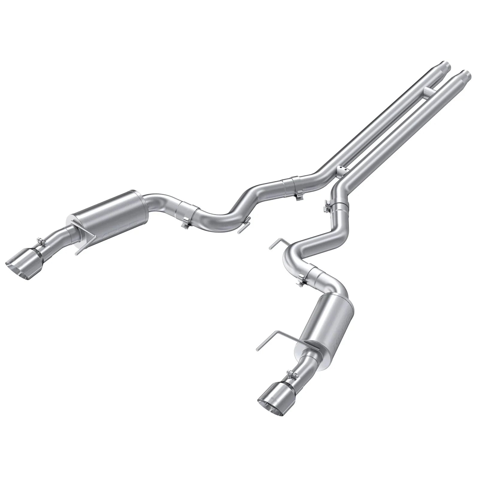 MBRP 15 Ford Mustang GT 5.0 Convertible T409 3in Cat Back Dual Split Rear Exit (Street Version)