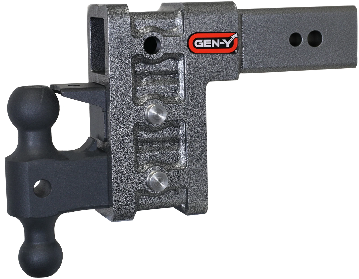 Gen-Y Mega Duty 3in Shank 6in Drop 3.5K TW 32K Hitch w/GH-0161 Dual-Ball/GH-0162 Pintle Lock