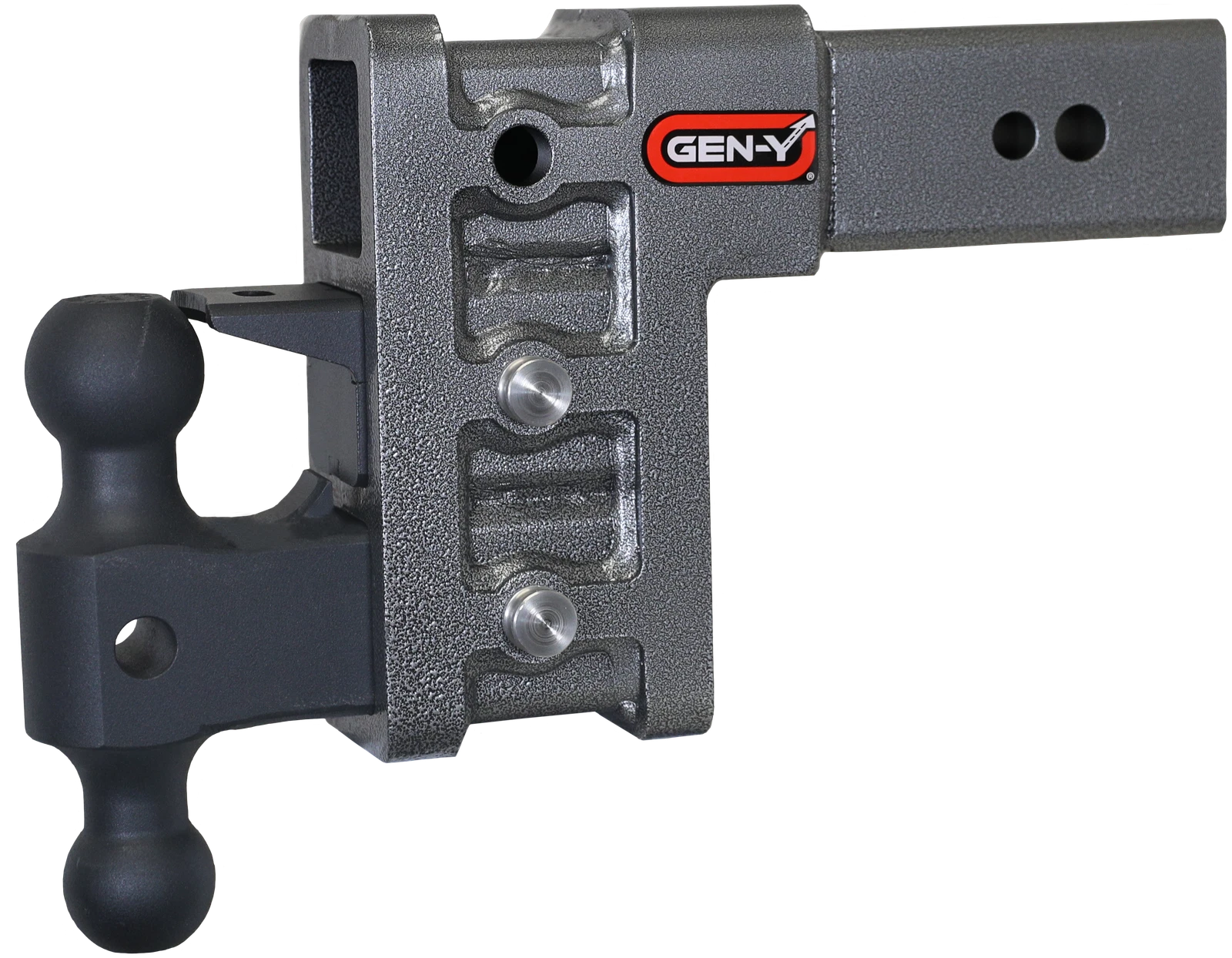 Gen-Y Mega Duty 3in Shank 6in Drop 3.5K TW 32K Hitch w/GH-0161 Dual-Ball/GH-0162 Pintle Lock
