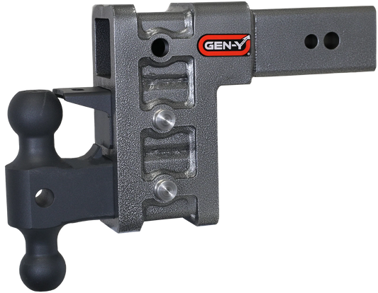 Gen-Y Mega Duty 3in Shank 6in Drop 3.5K TW 32K Hitch w/GH-0161 Dual-Ball/GH-0162 Pintle Lock
