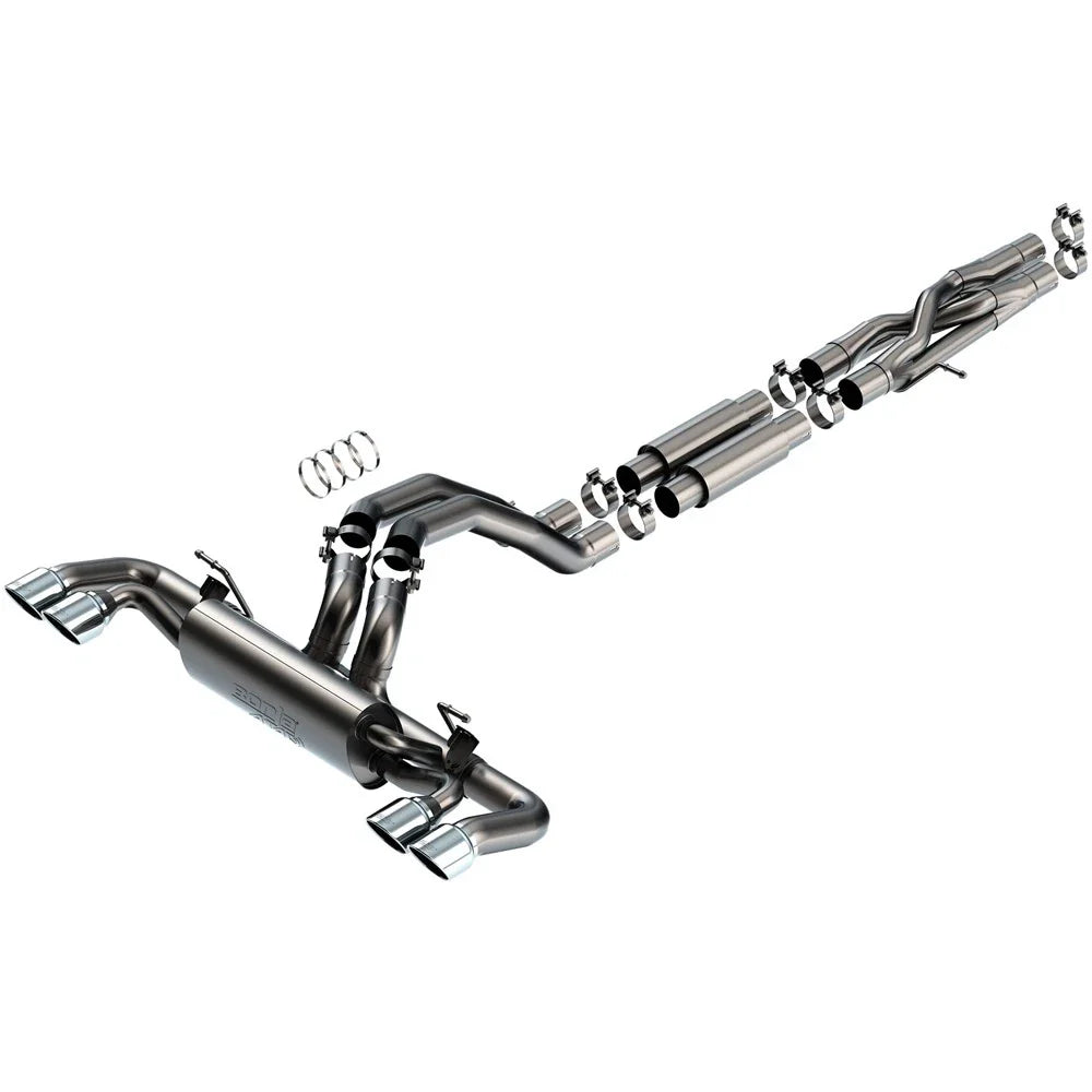 Borla 21-22 Jeep Wrangler Rubicon 392 6.4L V8 AT 4WD 4DR ATAK Cat-Back Exhaust (Stainless)