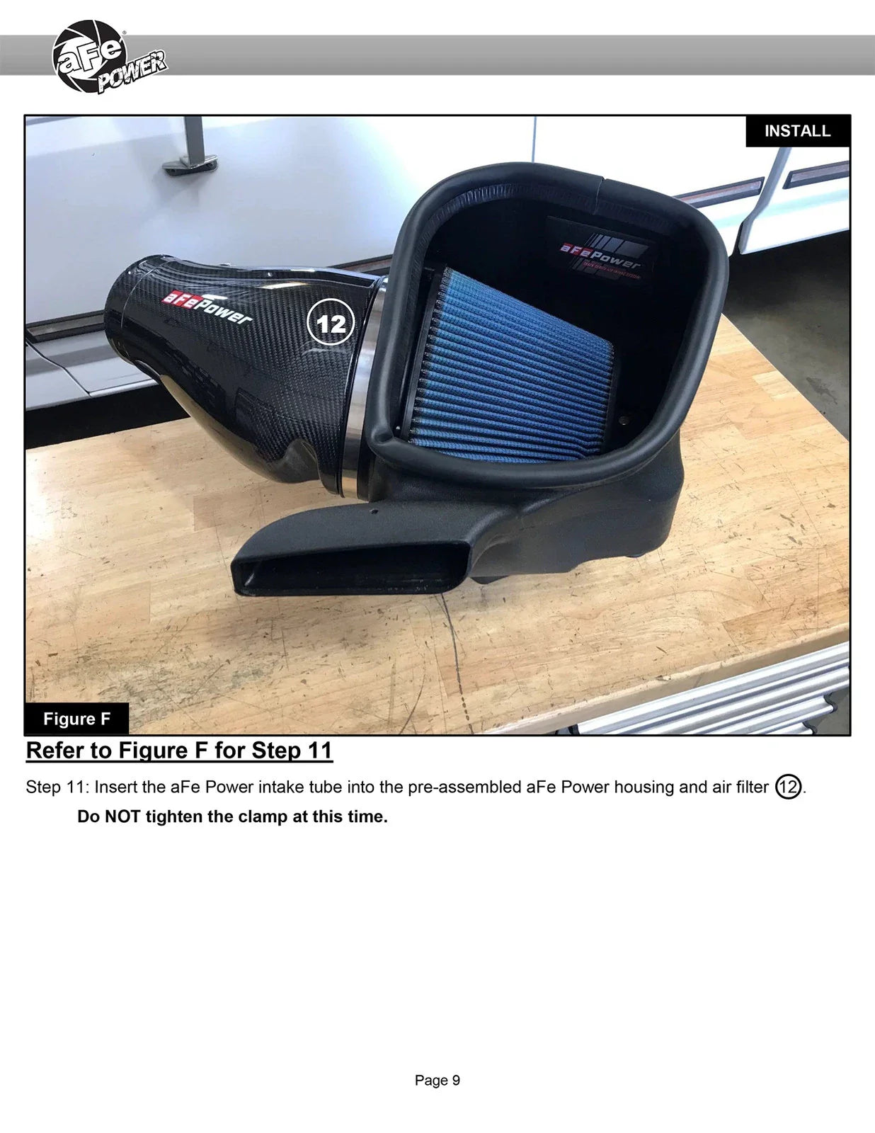 aFe Track Series Carbon Fiber Pro Dry S AIS - 2018 Jeep Grand Cherokee Trackhawk (WK2) V8-6.2L(SC)