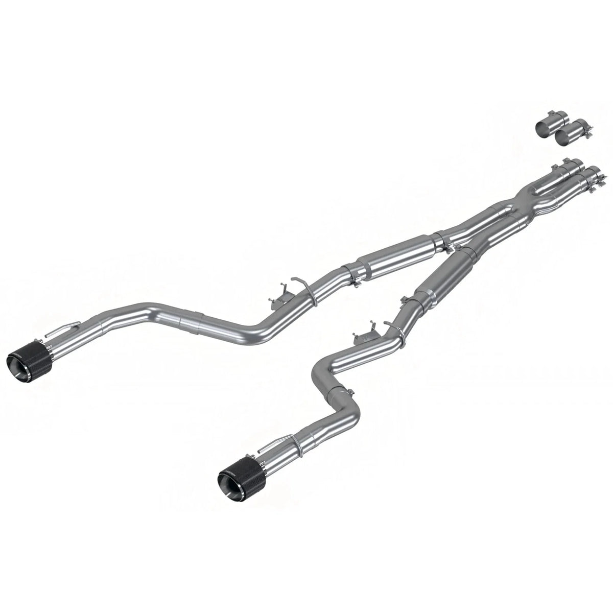 MBRP 17-21 Charger 5.7/6.1/6.4L 3in Dual Rear Exit SS Catback Exhaust w/ Carbon Fiber Tips