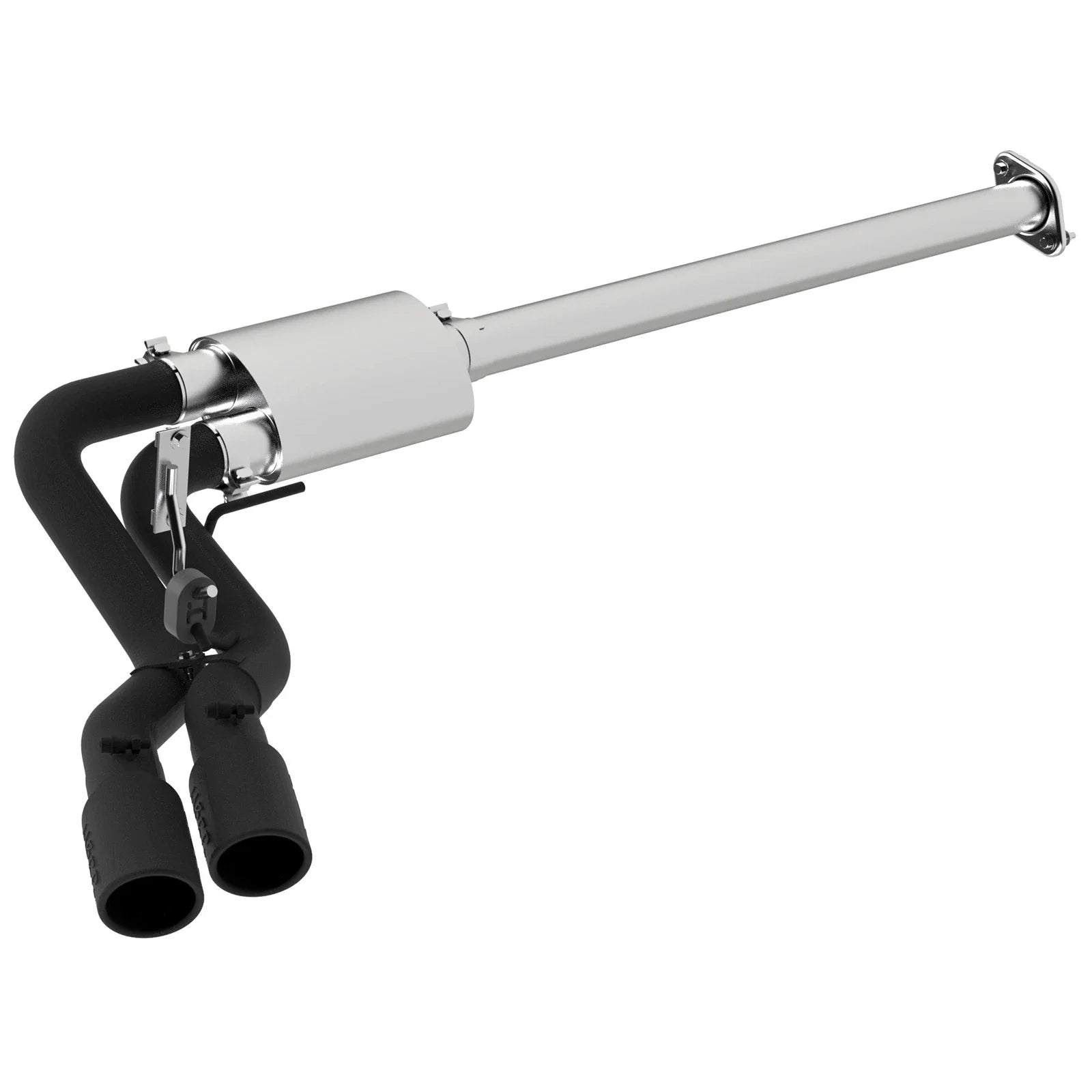 MBRP 15-16 Ford F-150 2.7L/3.5L/5.0L 3in Cat Back Single Side Pre-Axle Dual Exit Black Coated