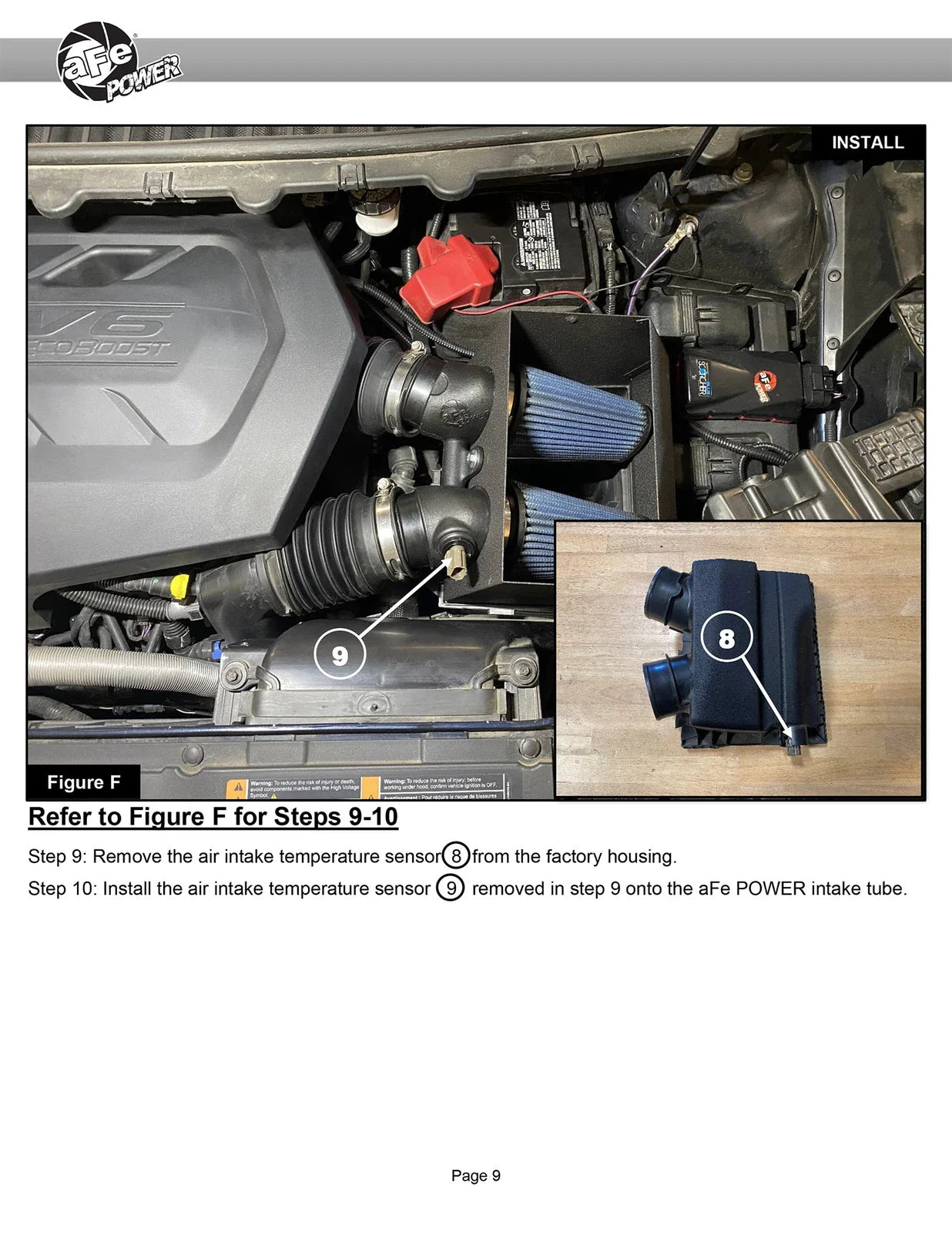 aFe Rapid Induction Cold Air Intake System w/Pro 5R Filter 19-20 Ford Edge V6 2.7L (tt)