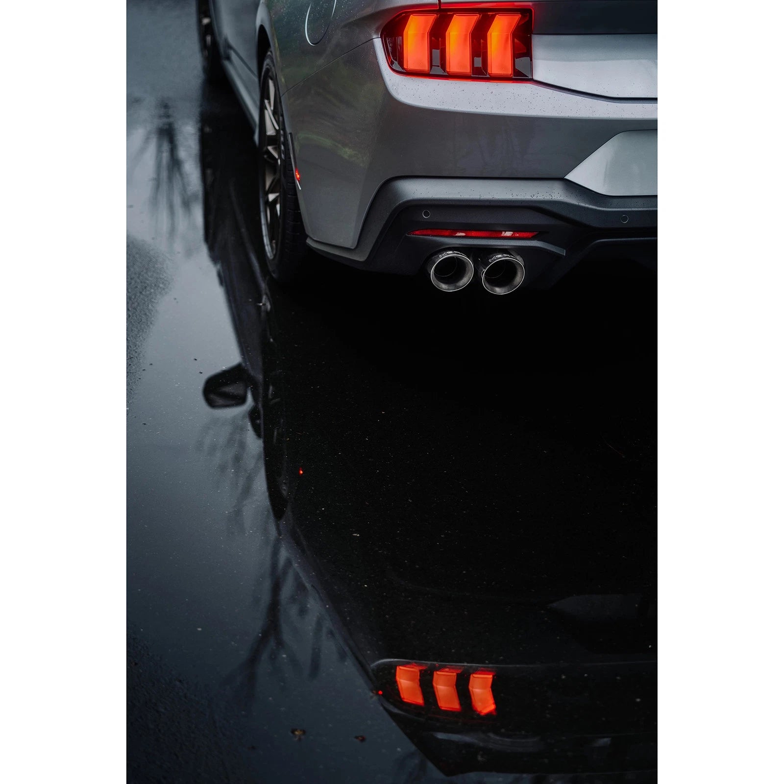 MBRP 2024+ Ford Mustang 5.0L T304 SS 3in Cat-Back Dual Split Exhaust w/ Quad Tips (Valve Delete)