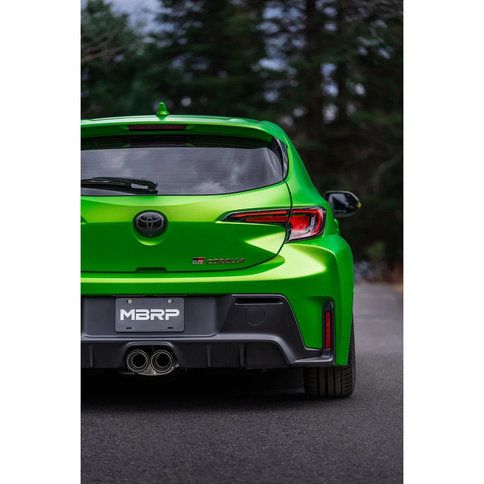 MBRP 2023 Toyota Corolla GR 1.6L T304 SS 3in Cat-Back Dual Center Rear w/ Burnt End Tips