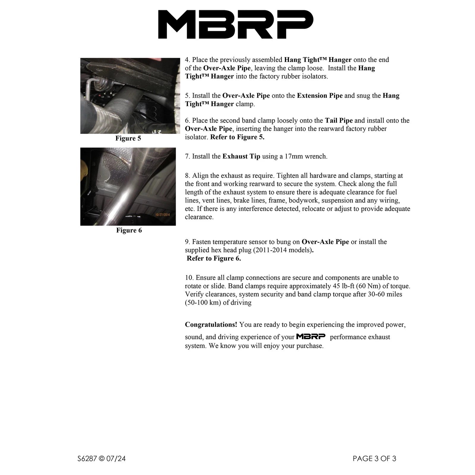 MBRP 2015 Ford F250/350/450 6.7L 4in Single Side Exit Aluminized Exhaust Includes 5in Tip