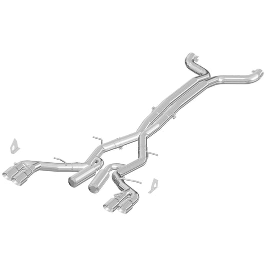 MBRP 2016 Chevy Camaro V8 6.2L 6spd 3in Alum Race Dual Cat Back w/ 4.5in Quad Dual Wall Tips